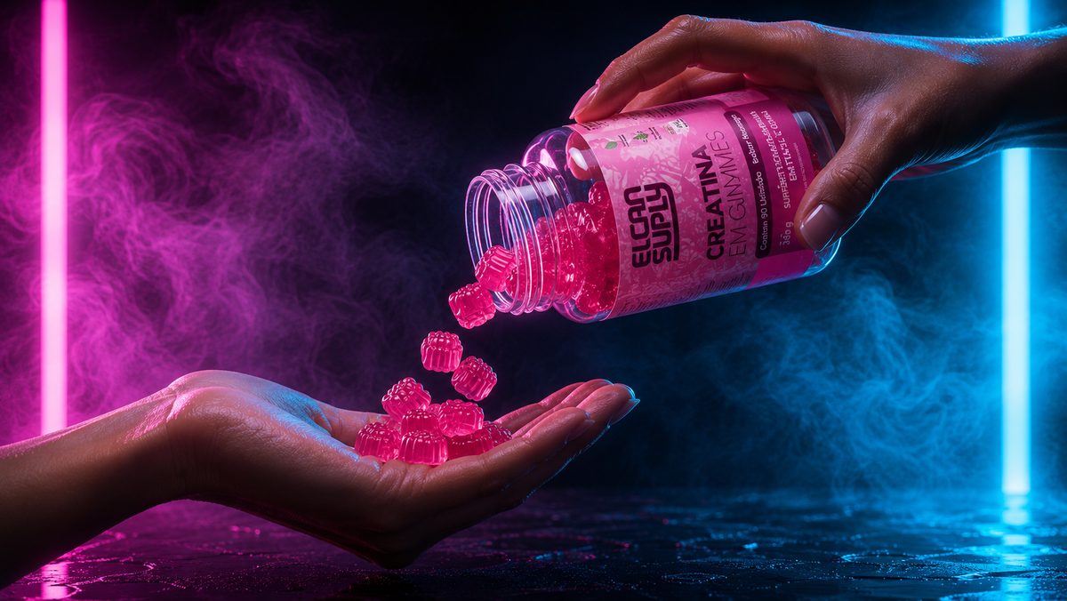 Creatina em gummies Elcan Suply